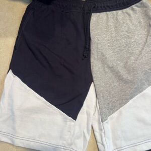 Reebok Men's Athletic Shorts in Navy, Gray, and White
